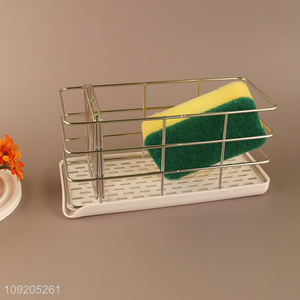 New Arrival Kitchen Sponge Holder Stainless Steel Kitchen Sink Organizer