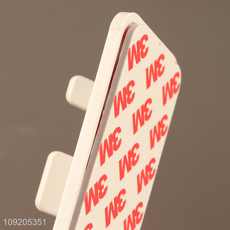 New Arrival No Drilling Adhesive Wall Mounted Power Plug Holder