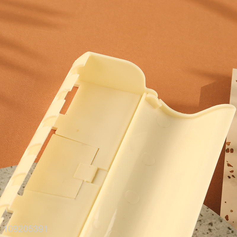 Hot Sale 6 Slots Wall Mounted Plastic Toothbrush Holder Bathroom Accessories