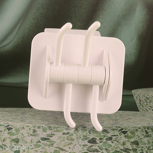 China Imports Wall Mounted Adhesive Rotary Hook Coat Towel Key Hanger