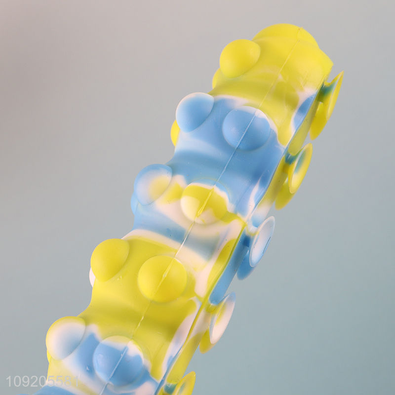 Good Quality Suction Pop Fidget Toy Caterpillar Squeeze Toy with Led Light