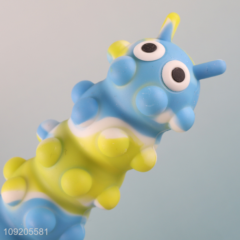 Good Quality Suction Pop Fidget Toy Caterpillar Squeeze Toy with Led Light