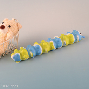 Good Quality Suction Pop Fidget Toy Caterpillar Squeeze Toy with Led Light