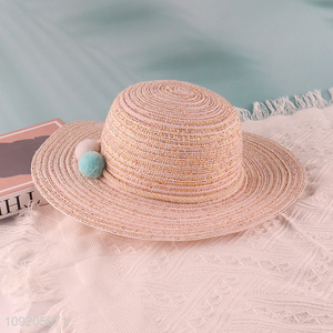 New Arrival Women'S Straw Hat Summer Outdoor Wide Brim Sun Hat