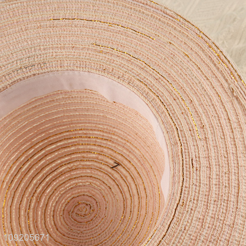 New Arrival Women'S Straw Hat Summer Outdoor Wide Brim Sun Hat