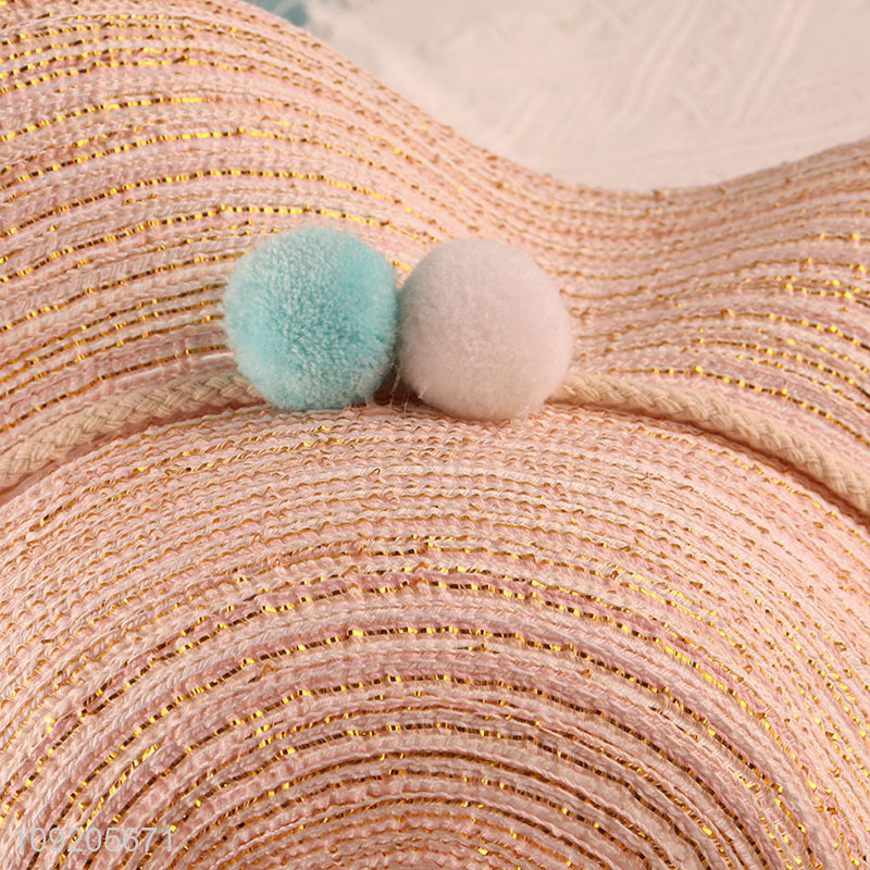 New Arrival Women'S Straw Hat Summer Outdoor Wide Brim Sun Hat