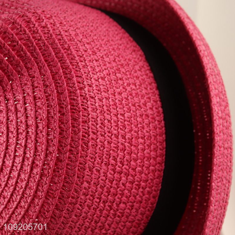 New Arrival Kids Straw Hat Cat Sun Hat Summer Beach Hat