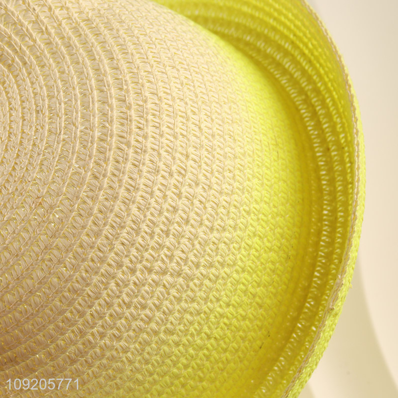 Factory Price Kids Straw Hat Cat Sun Hat Baby Straw Hat