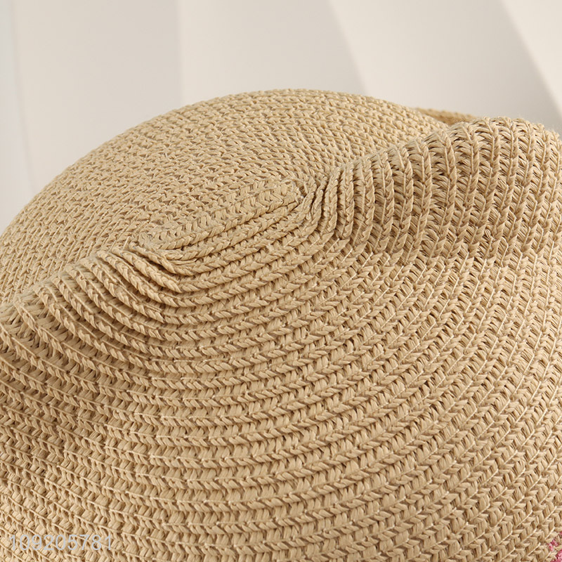 Hot Selling Kids Straw Hat Cat Sun Hat Summer Beach Hat