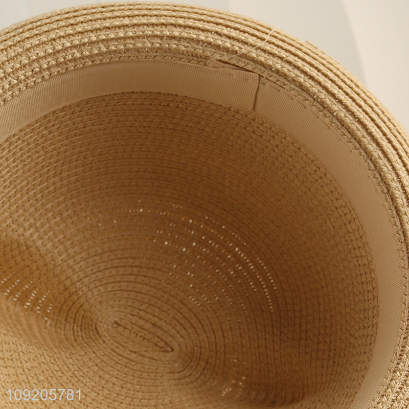 Hot Selling Kids Straw Hat Cat Sun Hat Summer Beach Hat