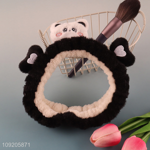 Online Wholesale Cute Panda Face Washing Headband Skincare Headband