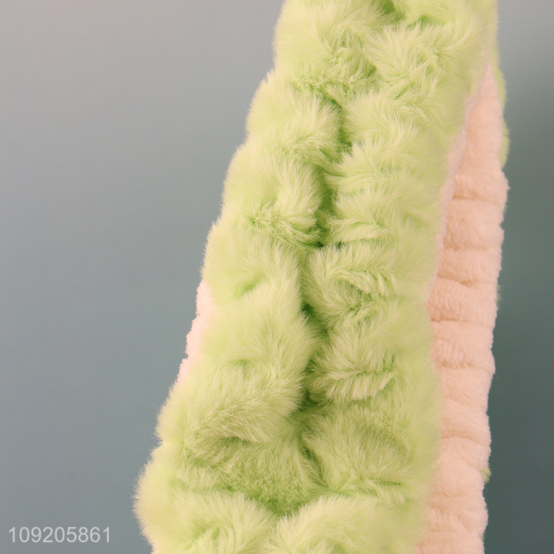 Factory Price Cute Frog Face Washing Headband Makeup Cosmetic Headband