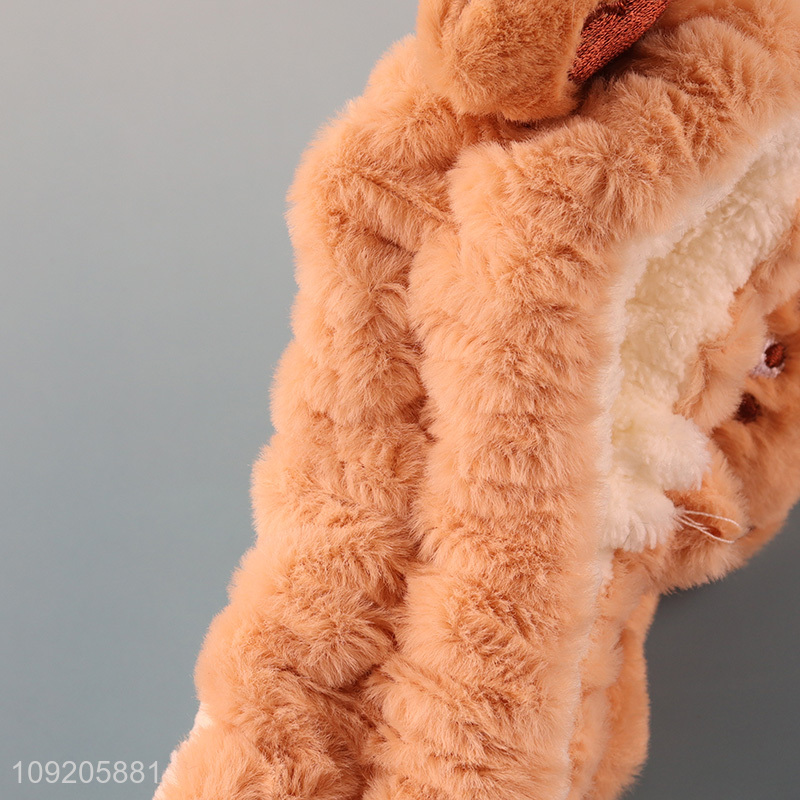 Popular Product Cute Bear Face Washing Headband Facial Spa Headband