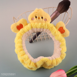 Good Quality Cute Chick Face Washing Headband Elastic Makeup Headband