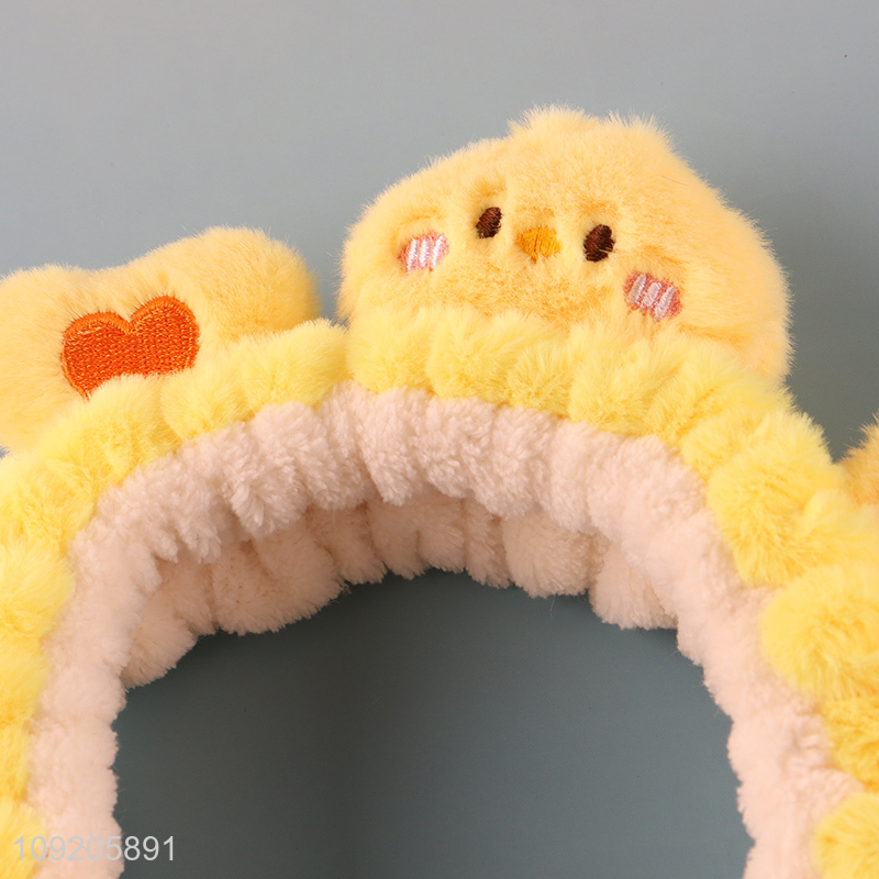 Good Quality Cute Chick Face Washing Headband Elastic Makeup Headband