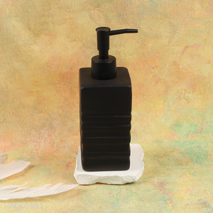 China factory black bathroom accessories liquid soap dispenser for sale