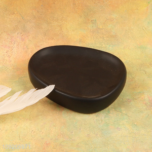 New arrival black ceramic home hotel <em>soap</em> <em>holder</em> for bathroom accessories