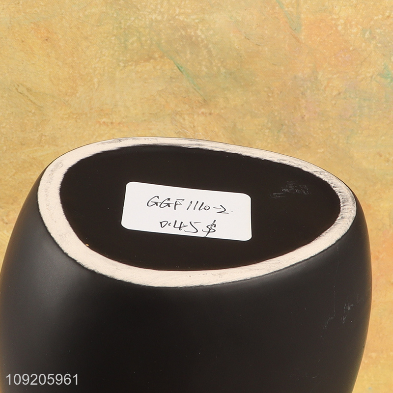 Best selling black ceramic cup bathroom accessories mouthwash cup wholesale