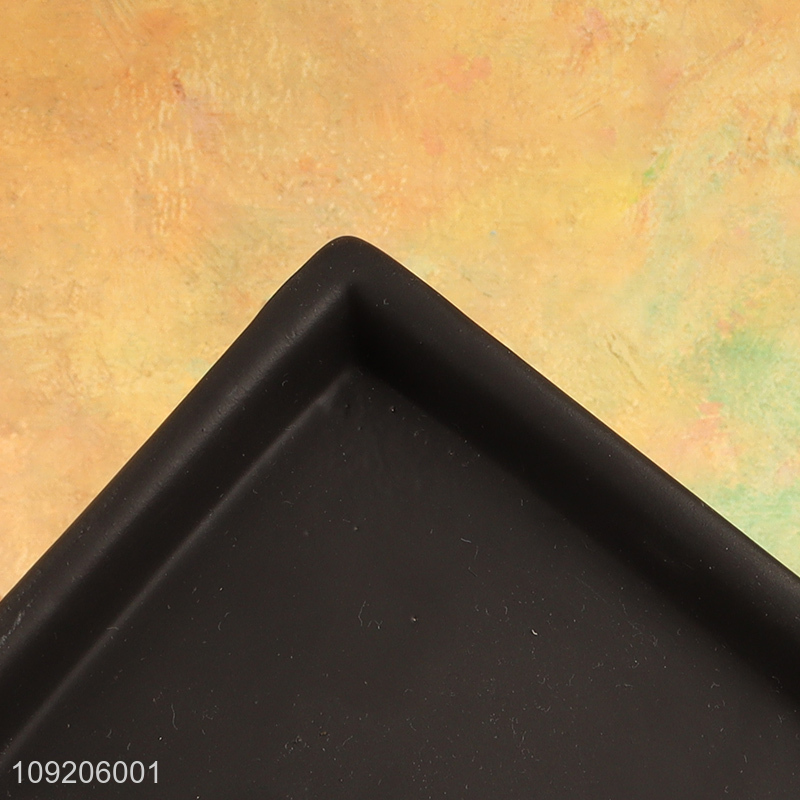 Good selling black ceramic bathroom accessories soap dish soap holder