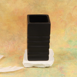 Yiwu market square ceramic mouthwash cup toothbrush cup for sale