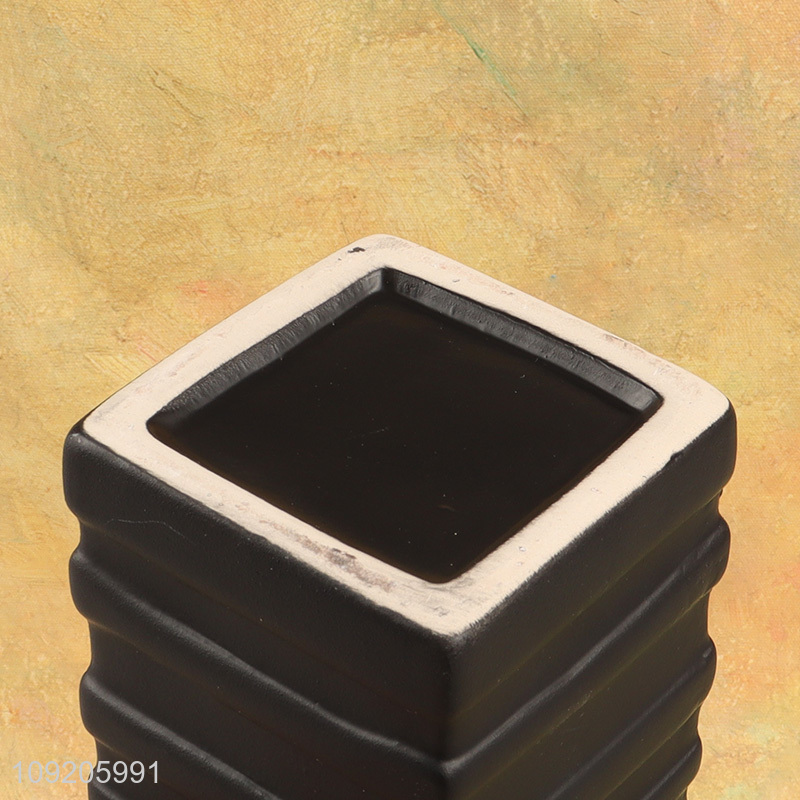 Yiwu market square ceramic mouthwash cup toothbrush cup for sale