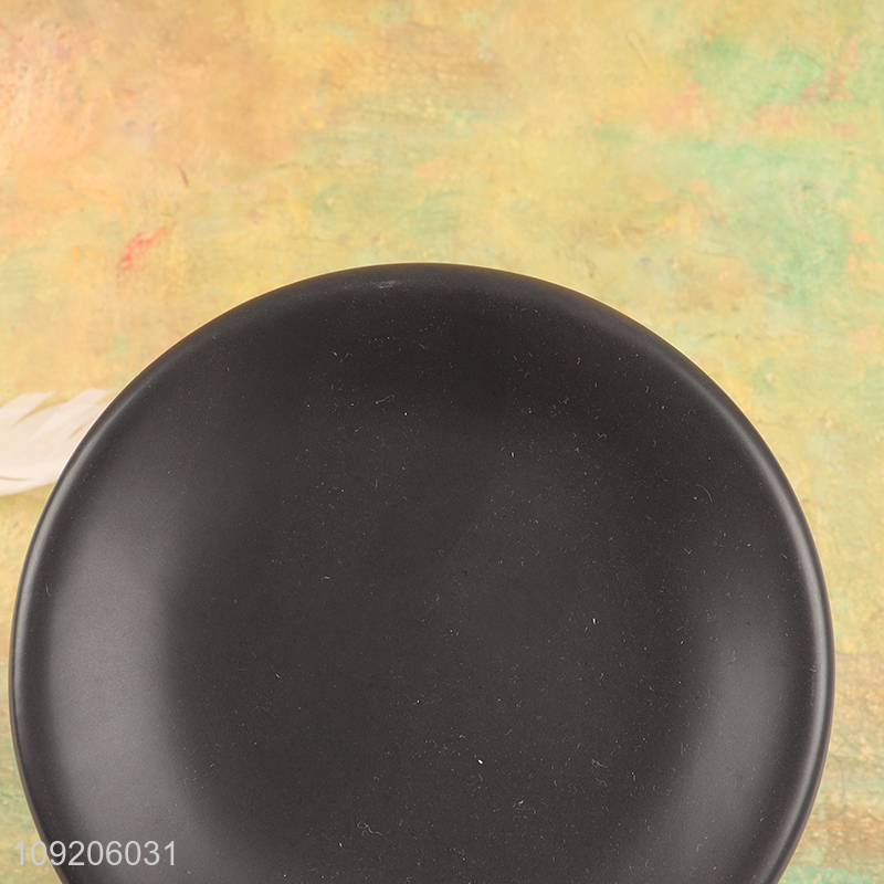 Factory price round home hotel ceramic soap dish soap holder for sale