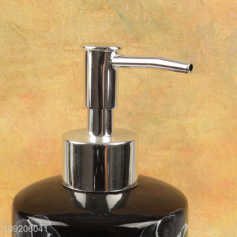 Hot products bathroom accessories ceramic hand pressure liquid soap dispenser