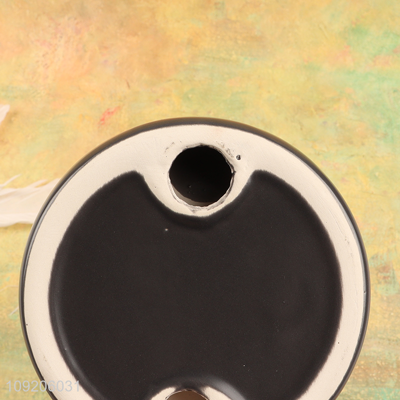 Factory price round home hotel ceramic soap dish soap holder for sale