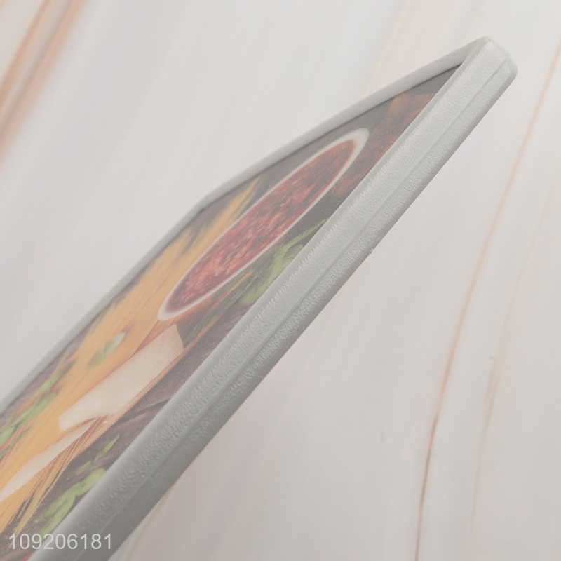 China Imports Custom Logo Flexible Plastic Cutting Board for Kitchen