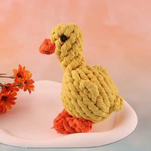 Factory Price Dog Rope Toy Chick Shaped Cotton Rope Toy