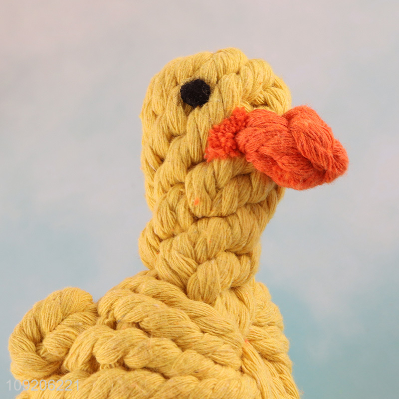 Factory Price Dog Rope Toy Chick Shaped Cotton Rope Toy
