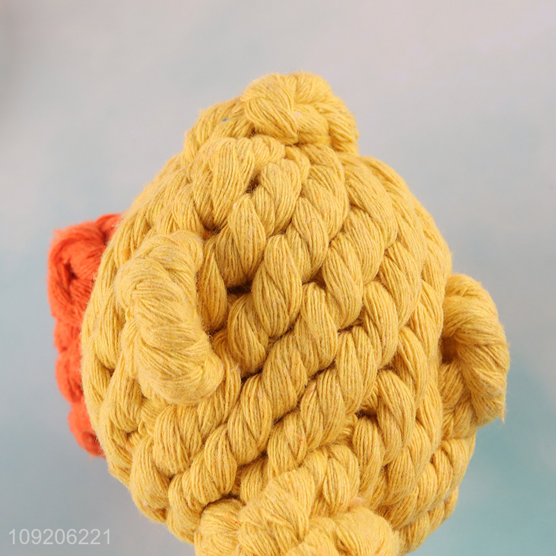 Factory Price Dog Rope Toy Chick Shaped Cotton Rope Toy