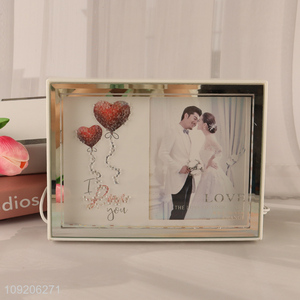 New Arrival Led Light Plastic Picture Frame for Tabletop Decor