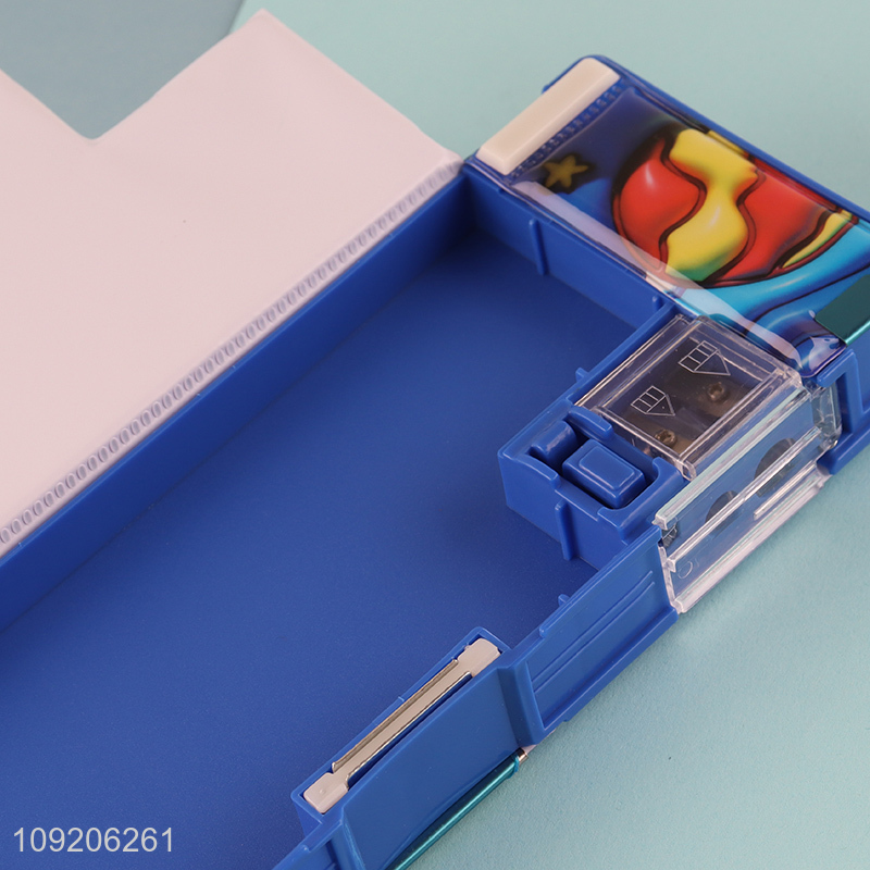 Hot Selling Cute Pencil Case Plastic Pencil Box for Student School