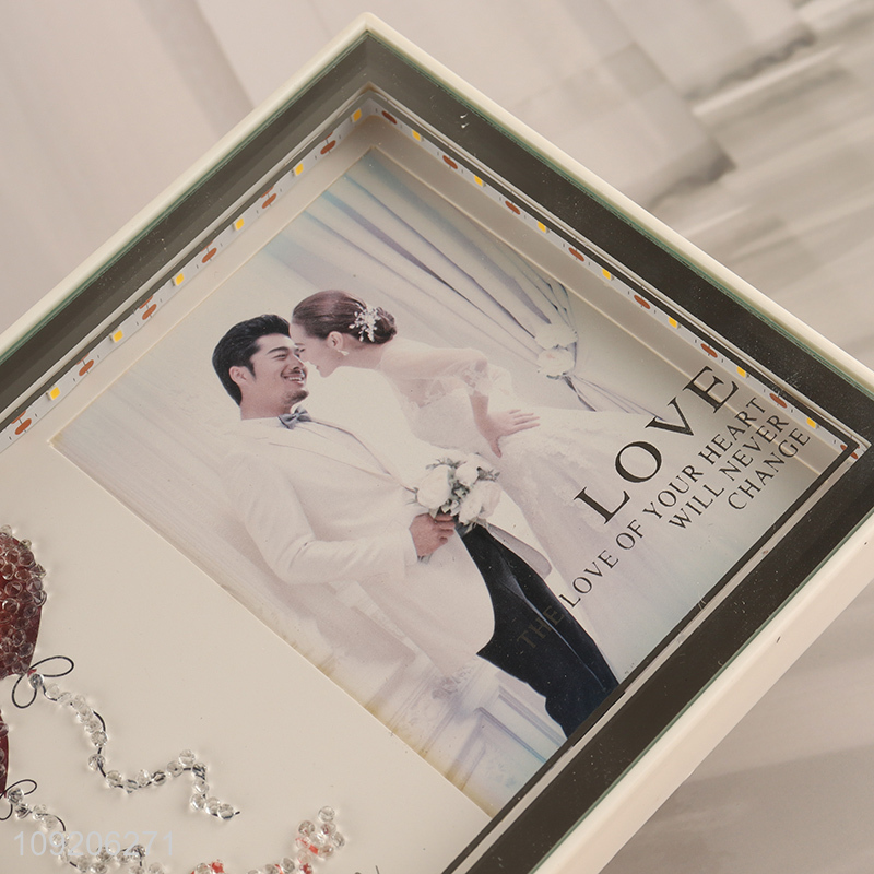 New Arrival Led Light Plastic Picture Frame for Tabletop Decor