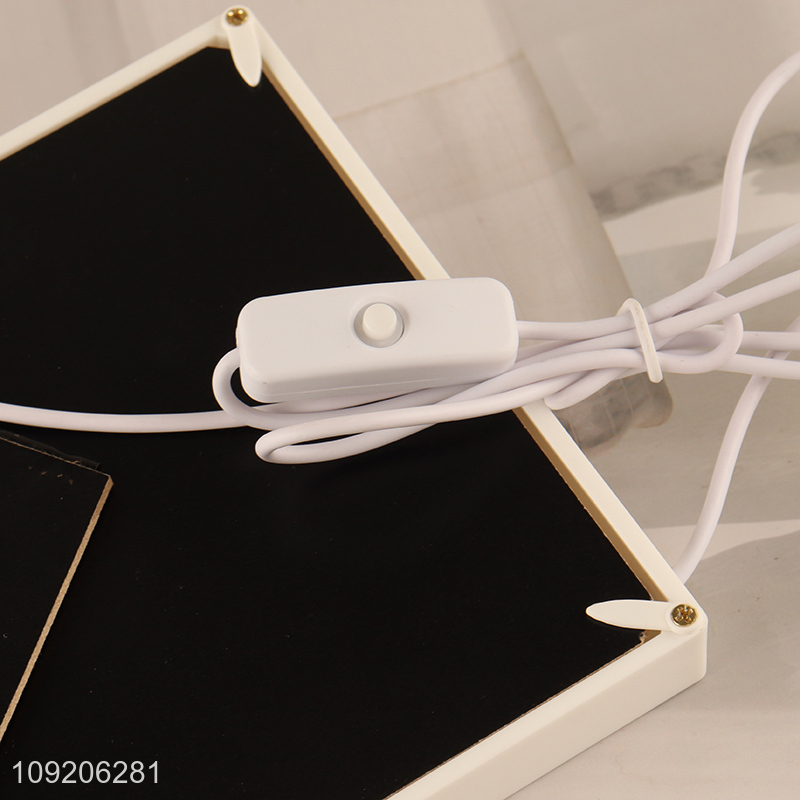 Good Quality Led Light Plastic Picture Frame for Home Decor