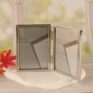 High Quality Hinged Double Metal Picture Frames Metal Photo Frame