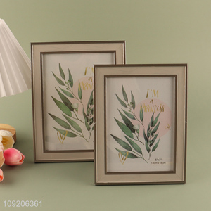 Online Wholesale 5X7 6X8 Inch Plastic Picture Frame for Home Tabletop Decor