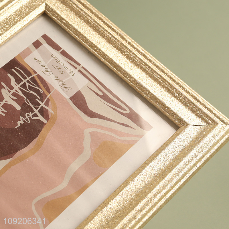 Wholesale 3.5X5 4X6 5X7 6X8 Inch Gold Picture Frame Plastic Photo Frame