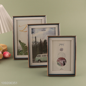 Factory Supply 4X6 5X7 6X8 Inch Plastic Picture Frame Custom Photo Frame