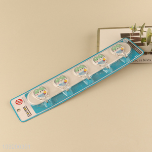 Hot Selling 5-Hook Self Adhesive Hook Wall Hanging Hook for Bathroom