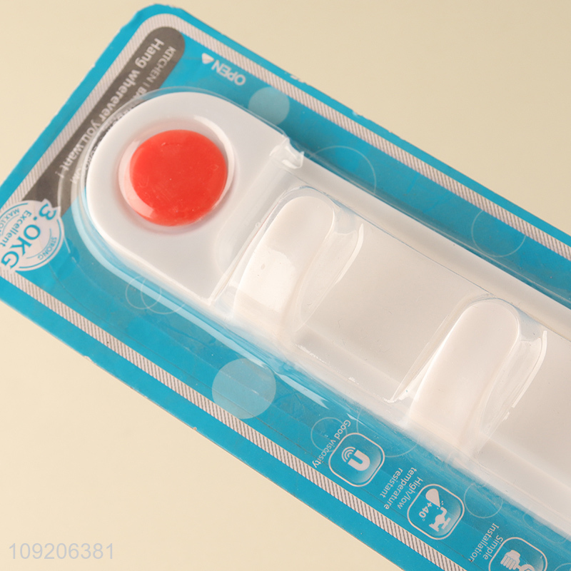 New Arrival 5-Hook Self Adhesive Hook Wall Hanging Hook for Kitchen