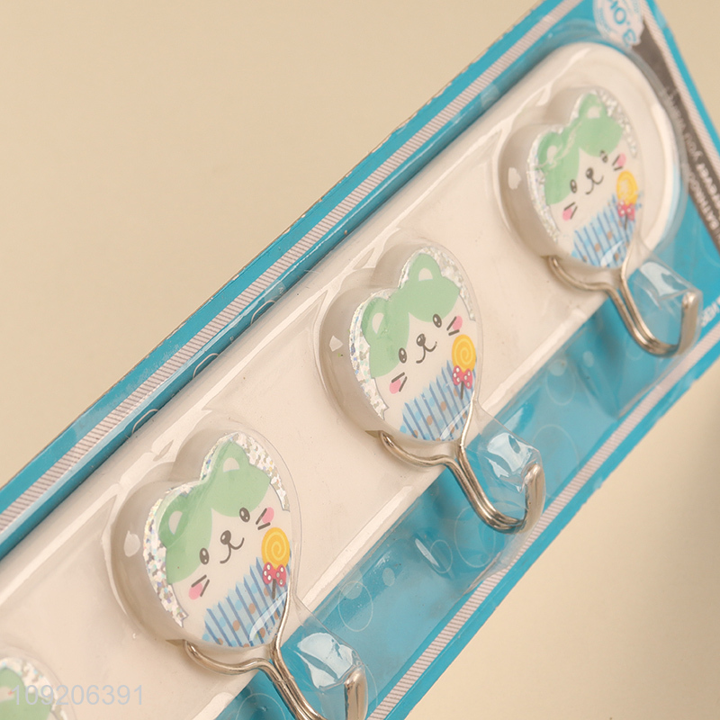 Hot Selling 5-Hook Self Adhesive Hook Wall Hanging Hook for Bathroom