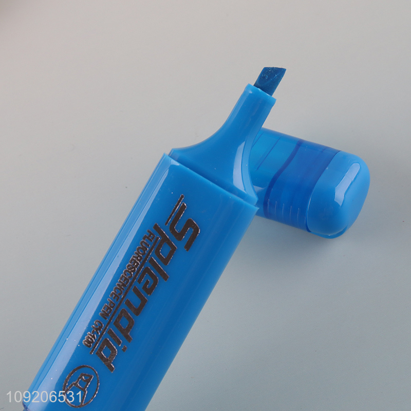 Factory Supply 6 Colors Chisel Tip Highliter Markers for School Students