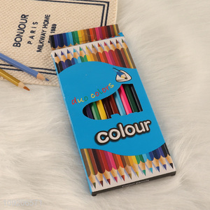 Hot Selling 12 Colored Double Sided Colored Pencils for Drawing & Coloring