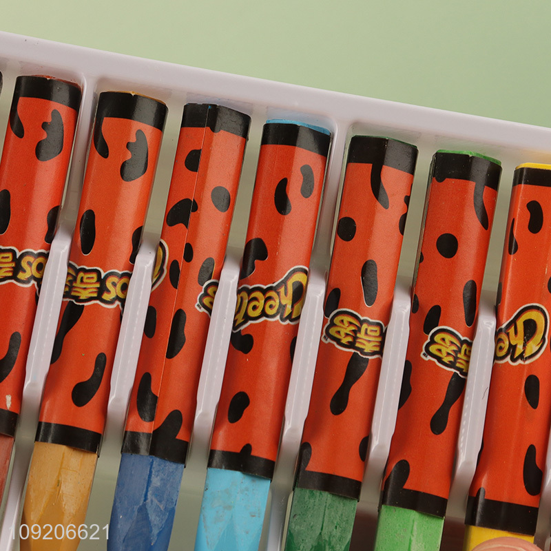 Factory Supply 12 Colors Soft Oil Pastels for Kids Painting & Drawing