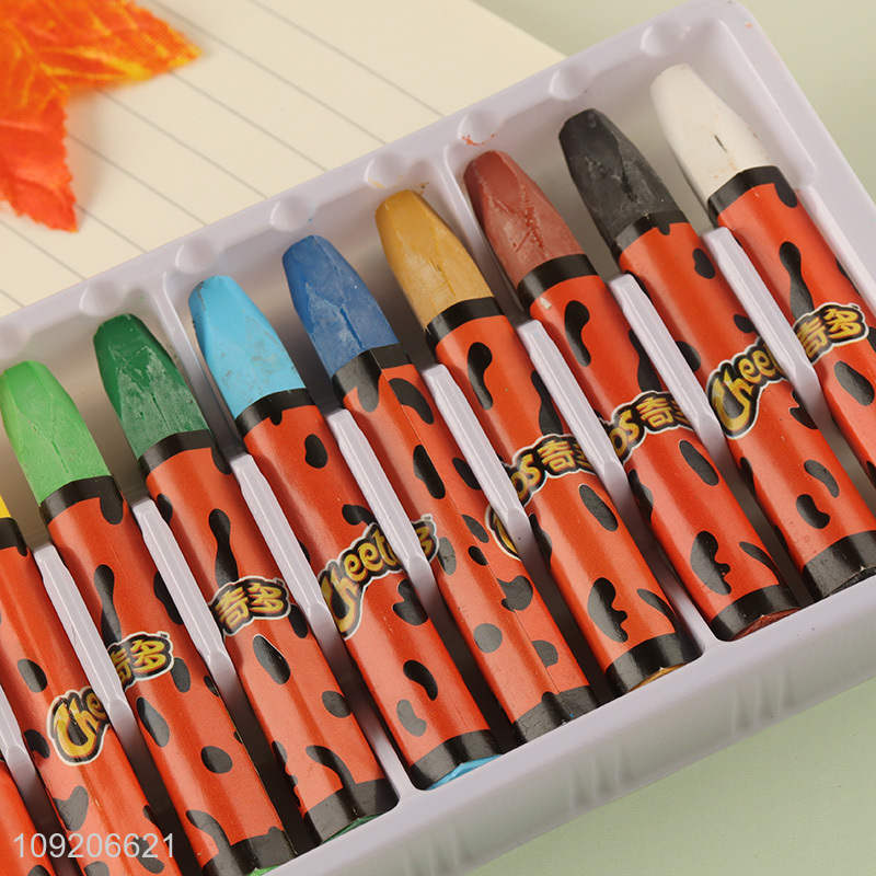 Factory Supply 12 Colors Soft Oil Pastels for Kids Painting & Drawing