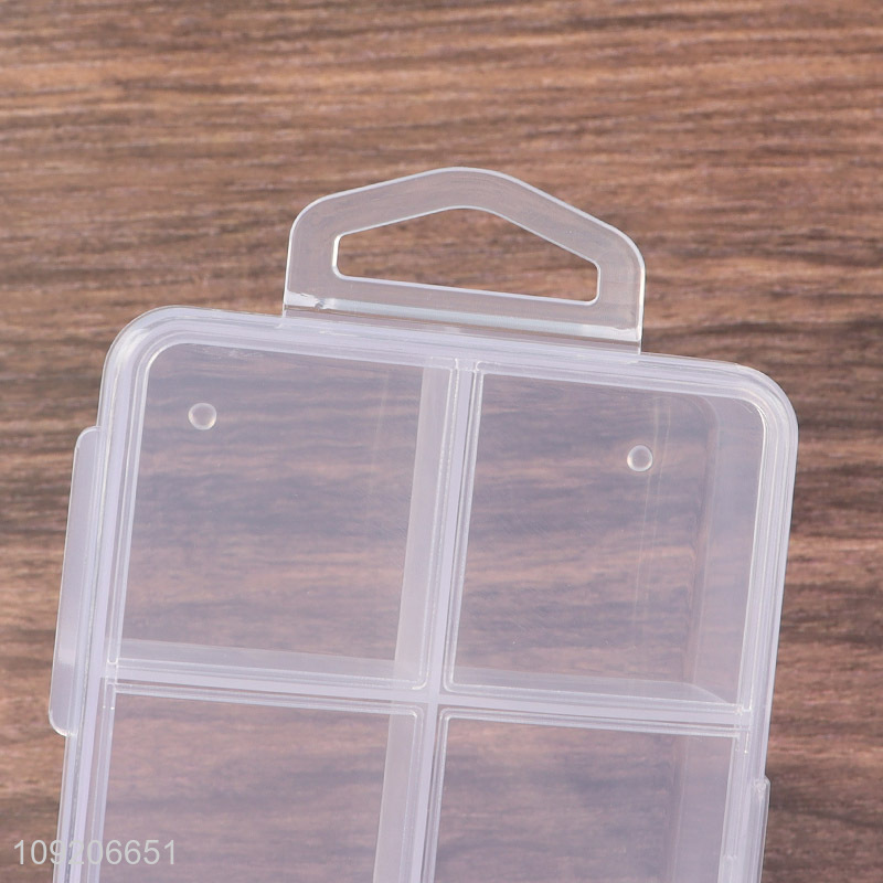 Online Wholesale 6-Grid Divided Plastic Storage Box for Fish Tackles