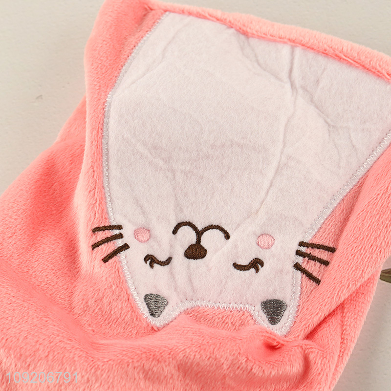 Factory Direct Sale Cute Fuzzy Reusable Hot Water Bottle Cover