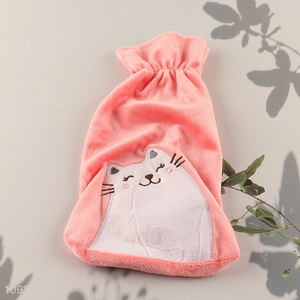 Factory Direct Sale Cute Fuzzy Reusable Hot Water Bottle Cover